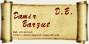 Damir Barzut vizit kartica